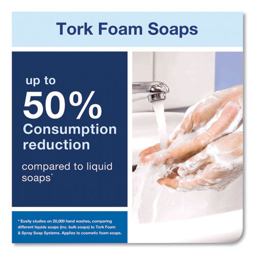 Image of Tork® Extra Mild Foam Soap Refill, Unscented, 1 L, 6/Carton