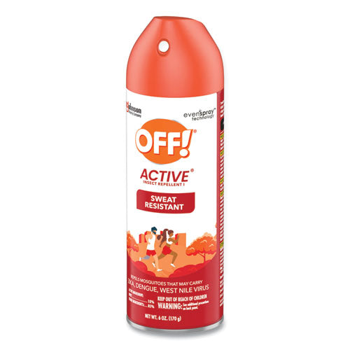 Image of OFF!® ACTIVE Insect Repellent, 6 oz Aerosol Spray, 12/Carton