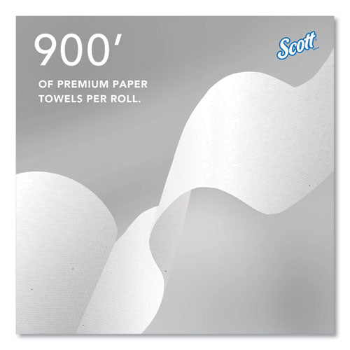 Image of Scott® Pro Hard Roll Paper Towels with Absorbency Pockets, for Scott Pro Dispenser, Green Core Only, 1-Ply, 7.5" x 900 ft,6 Rolls/CT