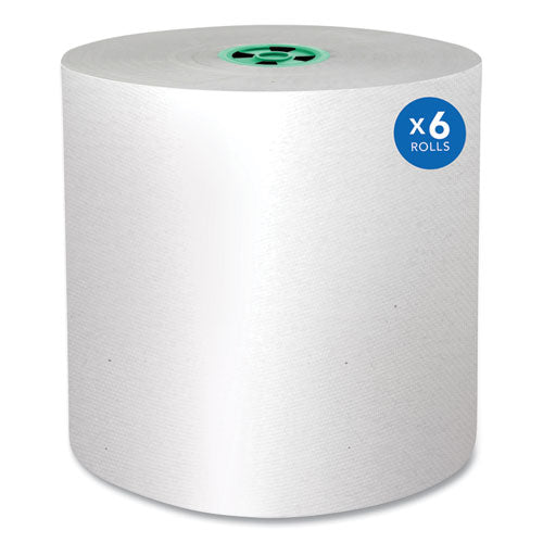 Image of Scott® Pro Hard Roll Paper Towels with Absorbency Pockets, for Scott Pro Dispenser, Green Core Only, 1-Ply, 7.5" x 900 ft,6 Rolls/CT