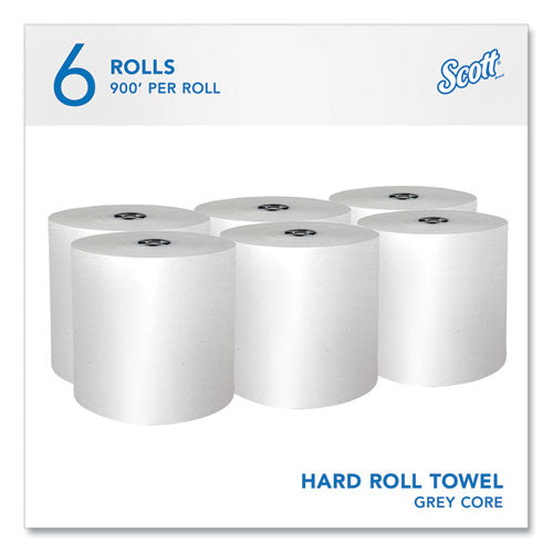 Image of Scott® Pro Hard Roll Paper Towels with Absorbency Pockets, for Scott Pro Dispenser, Gray Core Only, 1-Ply, 7.5" x 900 ft, 6 Rolls/CT