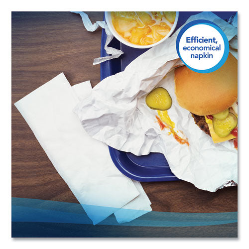 Image of Scott® Full Fold Dispenser Napkins, 1-Ply, 13 X 12, White, 375/pack, 16 Packs/carton
