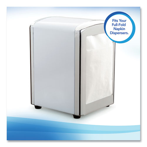 Image of Scott® Full Fold Dispenser Napkins, 1-Ply, 13 X 12, White, 375/pack, 16 Packs/carton