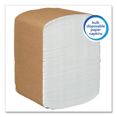 Image of Scott® Full Fold Dispenser Napkins, 1-Ply, 13 X 12, White, 375/pack, 16 Packs/carton