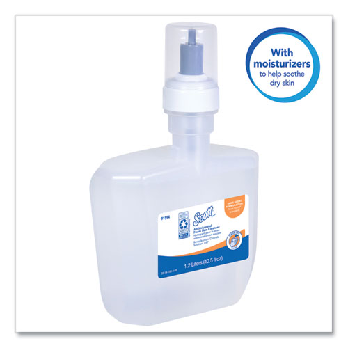 Image of Scott® Antimicrobial Foam Skin Cleanser Refill, Fresh Scent, 1,200 mL, 2/Carton