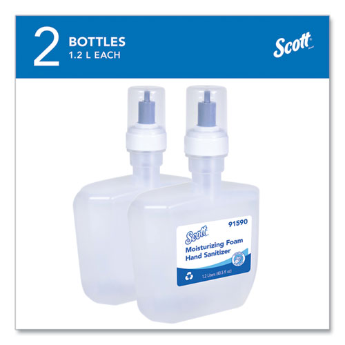 Image of Scott® Pro Moisturizing Foam Hand Sanitizer, 1,200 Ml Cassette, Fruity Cucumber Scent, 2/carton