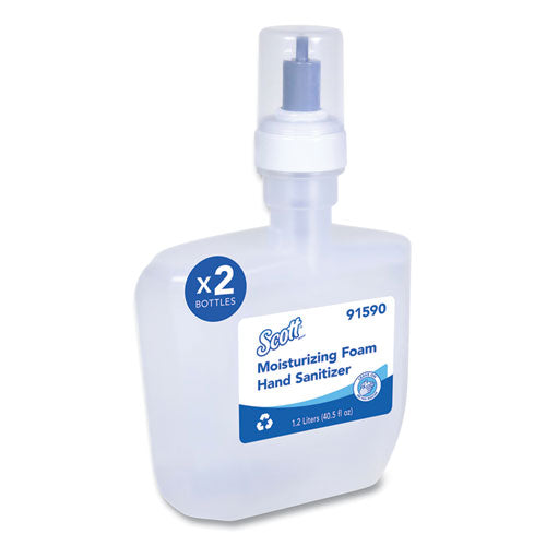Image of Scott® Pro Moisturizing Foam Hand Sanitizer, 1,200 Ml Cassette, Fruity Cucumber Scent, 2/carton