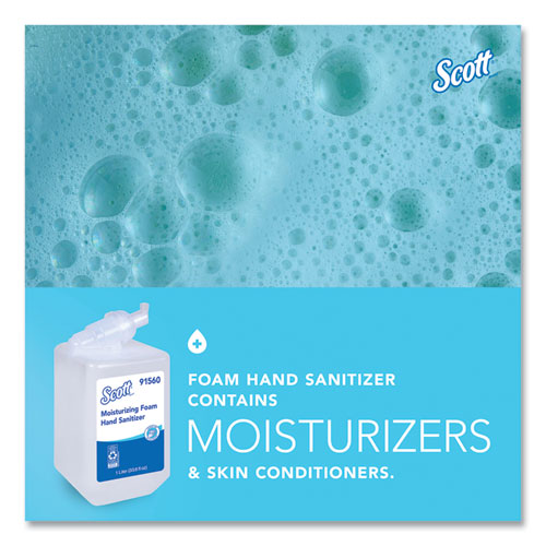Image of Scott® Pro Moisturizing Foam Hand Sanitizer, 1,000 Ml Refill, Fruity Cucumber Scent, 6/carton