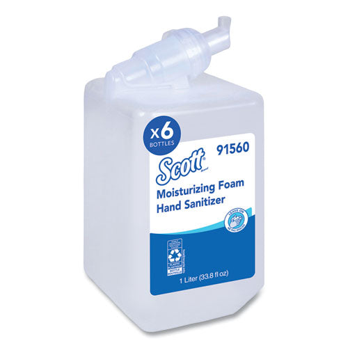 Image of Scott® Pro Moisturizing Foam Hand Sanitizer, 1,000 Ml Refill, Fruity Cucumber Scent, 6/carton