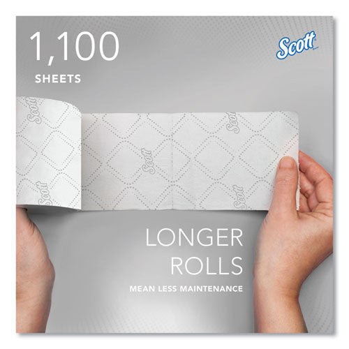 Image of Scott® Pro Small Core High Capacity/SRB Bath Tissue, Septic Safe, 2-Ply, White, 1,100 Sheets/Roll, 36 Rolls/Carton