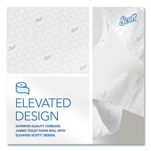Image of Scott® Essential Coreless JRT, Septic Safe, 2-Ply, White, 3.75" x 1,150 ft, 12 Rolls/Carton