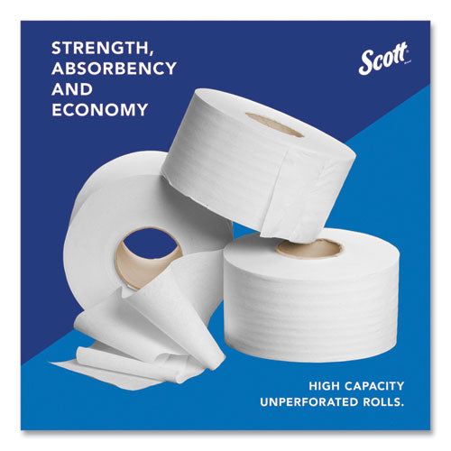 Image of Scott® Essential JRT Jumbo Roll Bathroom Tissue, Septic Safe, 2-Ply, White, 3.55" x 1,000 ft, 12 Rolls/Carton