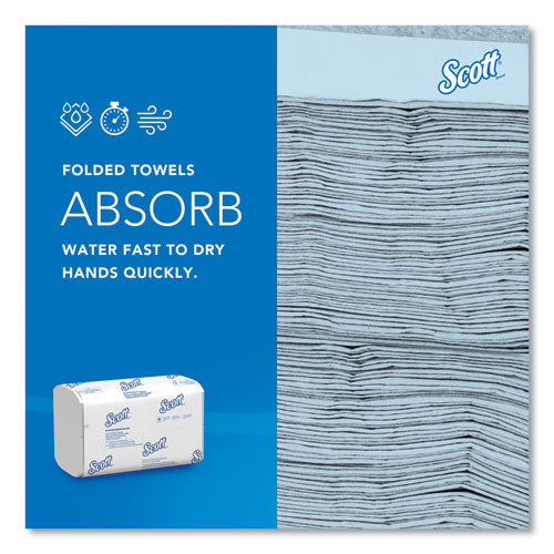 Image of Scott® Pro Scottfold Towels, 1-Ply, 7.8 x 12.4, White, 175 Towels/Pack, 25 Packs/Carton