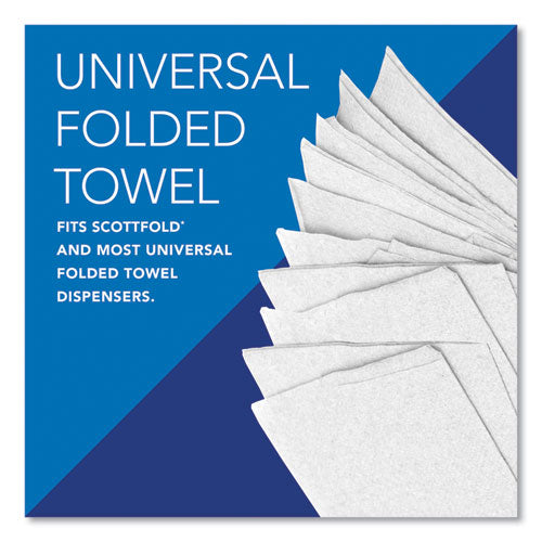 Image of Scott® Pro Scottfold Towels, 1-Ply, 9.4 x 12.4, White, 175 Towels/Pack, 25 Packs/Carton