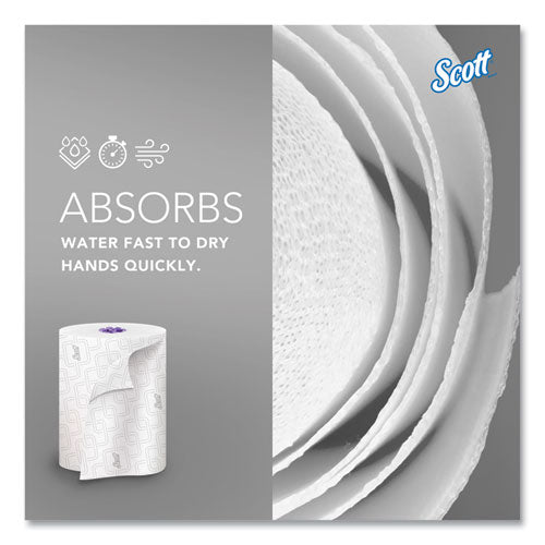 Image of Scott® Essential High Capacity Hard Roll Towel, 1-Ply, 8" x 950 ft, White, 6 Rolls/Carton