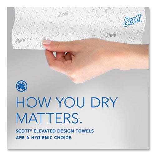 Image of Scott® Essential High Capacity Hard Roll Towel, 1-Ply, 8" x 950 ft, White, 6 Rolls/Carton