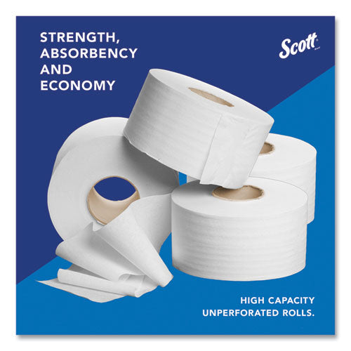 Image of Scott® Essential JRT Jumbo Roll Bathroom Tissue, Septic Safe, 2-Ply, White, 3.55" x 1,000 ft, 4 Rolls/Carton