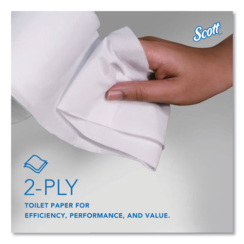 Image of Scott® Essential Coreless SRB Bathroom Tissue, Septic Safe, 2-Ply, White, 1,000 Sheets/Roll, 36 Rolls/Carton