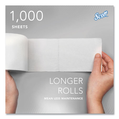 Image of Scott® Essential Coreless SRB Bathroom Tissue, Septic Safe, 2-Ply, White, 1,000 Sheets/Roll, 36 Rolls/Carton