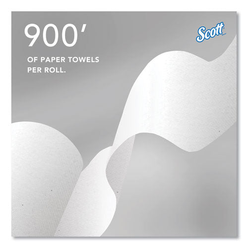 Image of Scott® Pro Hard Roll Paper Towels with Absorbency Pockets, for Scott Pro Dispenser, Blue Core Only, 1-Ply, 7.5" x 900 ft, 6 Rolls/CT