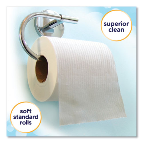 Image of Cottonelle® Clean Care Bathroom Tissue, Septic Safe, 1-Ply, White, 170 Sheets/roll, 48 Rolls/carton