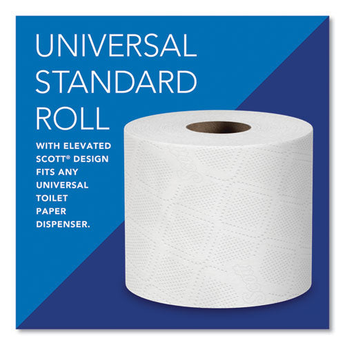 Image of Scott® Essential 100% Recycled Fiber SRB Bathroom Tissue, Septic Safe, 2-Ply, White, 473 Sheets/Roll, 80 Rolls/Carton