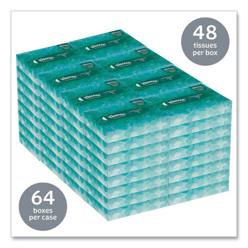 Image of Kleenex® White Facial Tissue Junior Pack, 2-Ply, 48 Sheets/Box, 64 Boxes/Carton