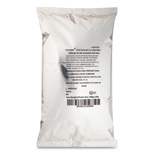 Image of Starbucks® Teavana Chai Tea Latte Mix, Chai, 2 lb Bag, 6/Carton