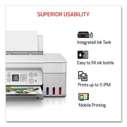 Image of Canon® PIXMA G3270 Wireless MegaTank All-In-One Printer, Copy/Print/Scan, White