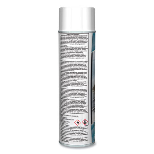Image of Claire® Stainless Steel Maintainer, Lemon Scent, 16 oz Aerosol Spray, Dozen