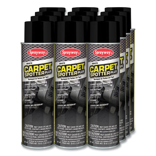 Image of Sprayway® Carpet Spotter Plus, Butyl Scent, 18 oz Aerosol Spray, Dozen