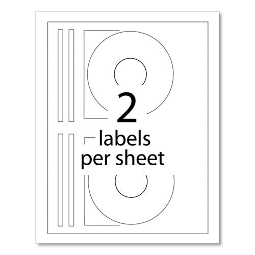 Image of Avery® Inkjet Cd Labels, Matte White, 100/pack