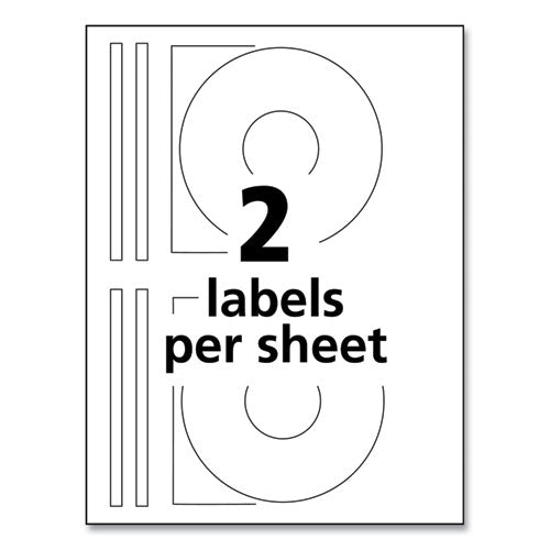 Image of Avery® Inkjet Full-Face Cd Labels, Glossy White, 20/pack