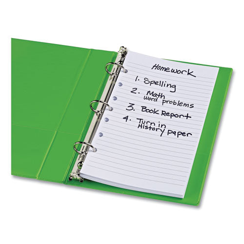 Image of Avery® Mini Size Binder Filler Paper, 7-Hole Side Punched, 5.5 x 8.5, College Rule, 100/Pack