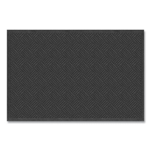 Image of Apache Mills® Ecomat Crosshatch Entry Mat, 48 x 72, Charcoal