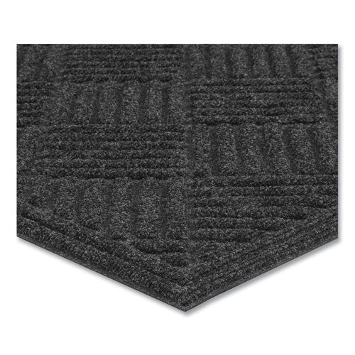 Image of Apache Mills® Ecomat Crosshatch Entry Mat, 48 x 72, Charcoal