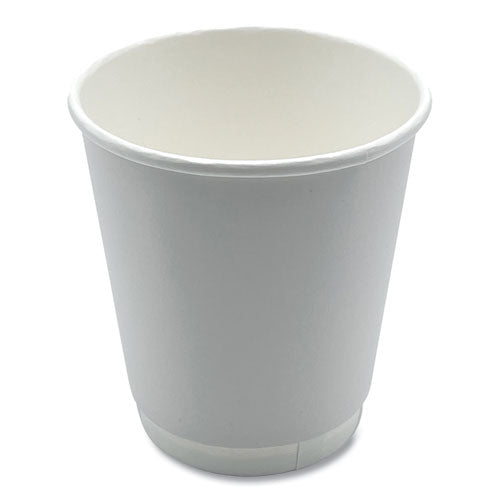 Image of Boardwalk® Paper Hot Cups, Double-Walled, 10 oz, White, 25/Pack