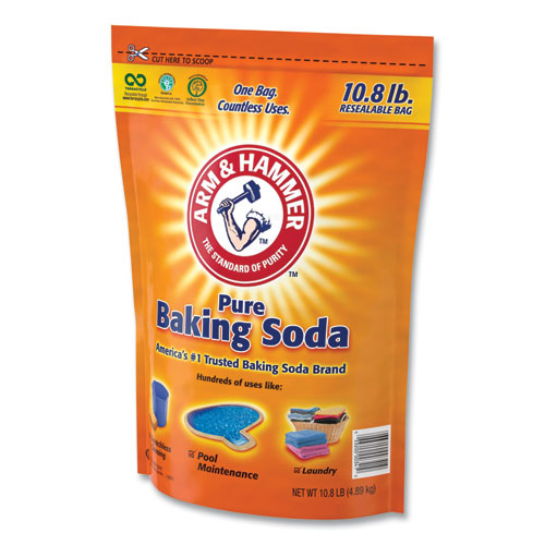 Image of Arm & Hammer Baking Soda, 10.8 lb Bag, 4/Carton