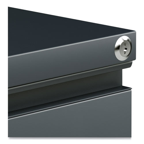 Image of Alera® File Pedestal With Full-Length Pull, Left Or Right, 3-Drawers: Box/box/file, Legal/letter, Charcoal, 14.96" X 19.29" X 27.75"