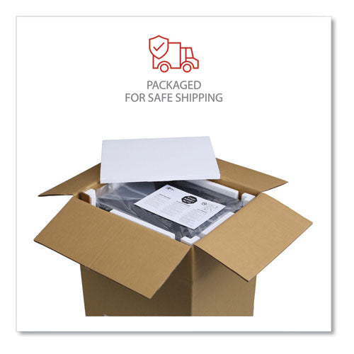 Image of Alera® File Pedestal With Full-Length Pull, Left Or Right, 3-Drawers: Box/box/file, Legal/letter, Charcoal, 14.96" X 19.29" X 27.75"