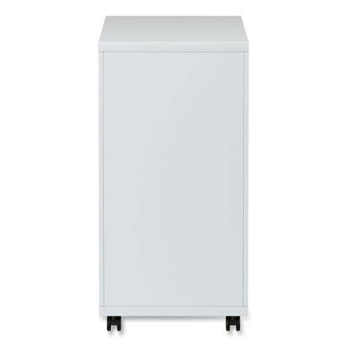 Image of Alera® File Pedestal With Full-Length Pull, Left/right, 3-Drawers: Box/box/file, Legal/letter, Light Gray, 14.96" X 19.29" X 27.75"
