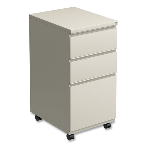 Image of Alera® File Pedestal With Full-Length Pull, Left Or Right, 3-Drawers: Box/box/file, Legal/letter, Putty, 14.96" X 19.29" X 27.75"