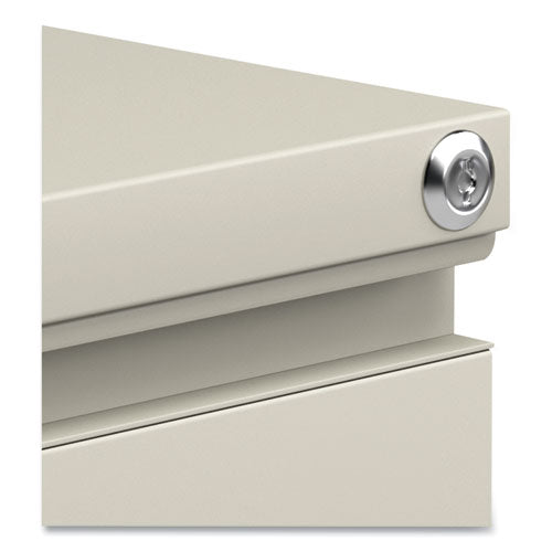 Image of Alera® File Pedestal With Full-Length Pull, Left Or Right, 3-Drawers: Box/box/file, Legal/letter, Putty, 14.96" X 19.29" X 27.75"