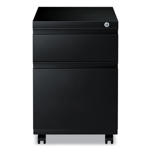 Image of Alera® File Pedestal With Full-Length Pull, Left Or Right, 2-Drawers: Box/file, Legal/letter, Black, 14.96" X 19.29" X 21.65"