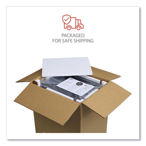 Image of Alera® File Pedestal With Full-Length Pull, Left Or Right, 2-Drawers: Box/file, Legal/letter, Black, 14.96" X 19.29" X 21.65"