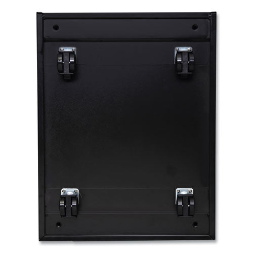 Image of Alera® File Pedestal With Full-Length Pull, Left Or Right, 2-Drawers: Box/file, Legal/letter, Black, 14.96" X 19.29" X 21.65"