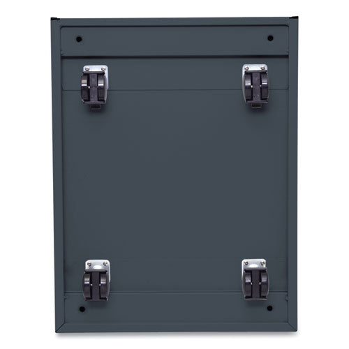 Image of Alera® File Pedestal With Full-Length Pull, Left Or Right, 2-Drawers: Box/file, Legal/letter, Charcoal, 14.96" X 19.29" X 21.65"