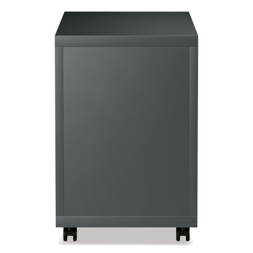 Image of Alera® File Pedestal With Full-Length Pull, Left Or Right, 2-Drawers: Box/file, Legal/letter, Charcoal, 14.96" X 19.29" X 21.65"