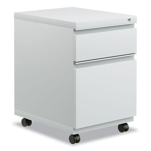 Image of Alera® File Pedestal With Full-Length Pull, Left Or Right, 2-Drawers: Box/file, Legal/letter, Light Gray, 14.96" X 19.29" X 21.65"