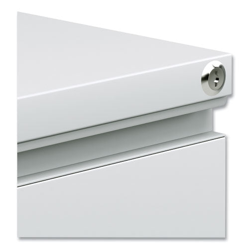Image of Alera® File Pedestal With Full-Length Pull, Left Or Right, 2-Drawers: Box/file, Legal/letter, Light Gray, 14.96" X 19.29" X 21.65"